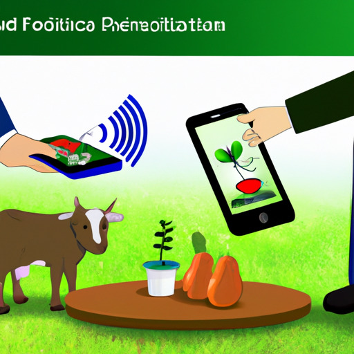 איור המתאר את האתגרים והפתרונות הפוטנציאליים ביישום טכנולוגיית NFC בחקלאות.